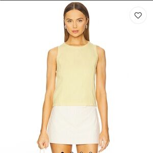 rag & bone Light Yellow Tank Top